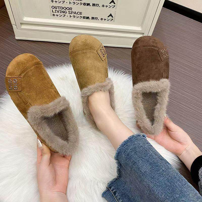 一脚蹬孕妇鞋复古豆豆鞋加绒保暖博肯棉鞋设计感毛毛鞋女棉鞋妈咪,居家布艺,居家棉拖/棉鞋,淘宝优惠券,粉丝福利购,淘宝优惠卷