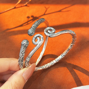 紧箍咒黑神话9999纯银手镯悟空金箍棒足银镯子手环女款情侣礼物