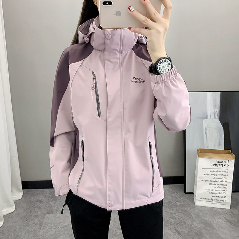 风雪狼大码冲锋衣女三合一登山服冲锋衣