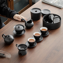 陶瓷功夫茶具套装 定制新款 高档轻奢茶具茶杯整 家用办公室送礼中式