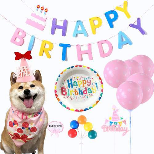 帽子围兜拉旗蛋糕场地布置套装