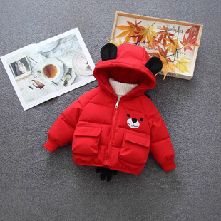婴儿套装加厚保暖羽绒棉服童冬装棉袄小童保暖冬季棉衣外套