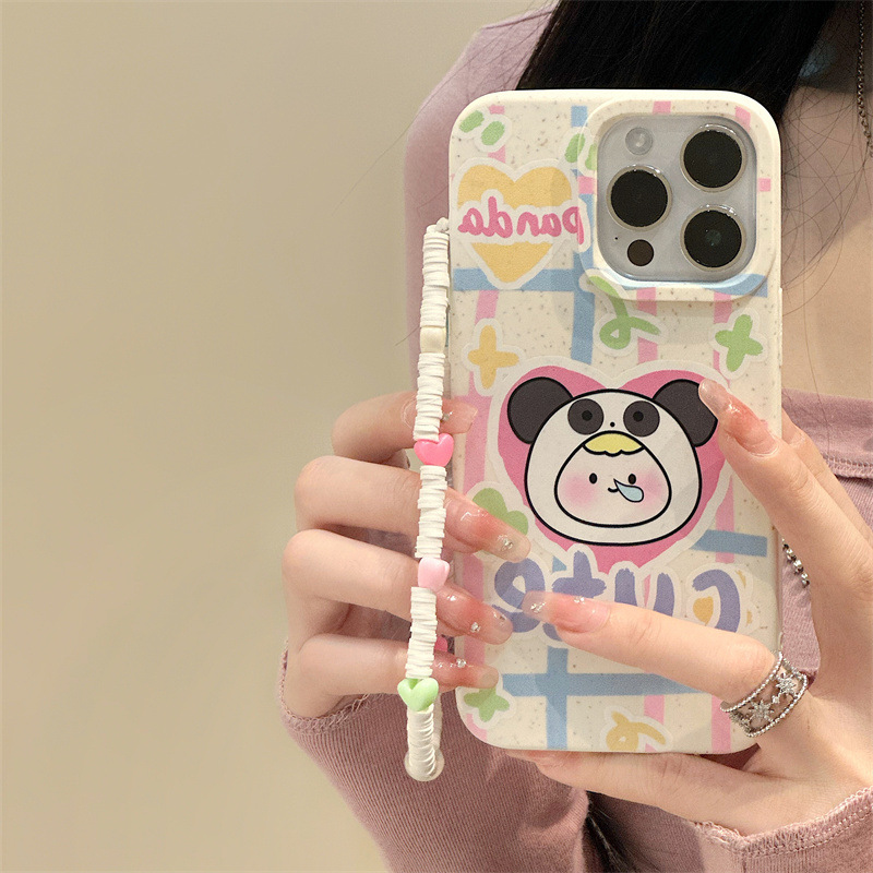 苹果16手机壳iphone15Pro小麦壳14/13Promax手链16硅胶11发