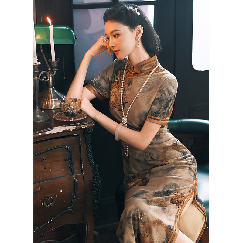 唐之恋春夏妈妈礼服旗袍女202旗袍