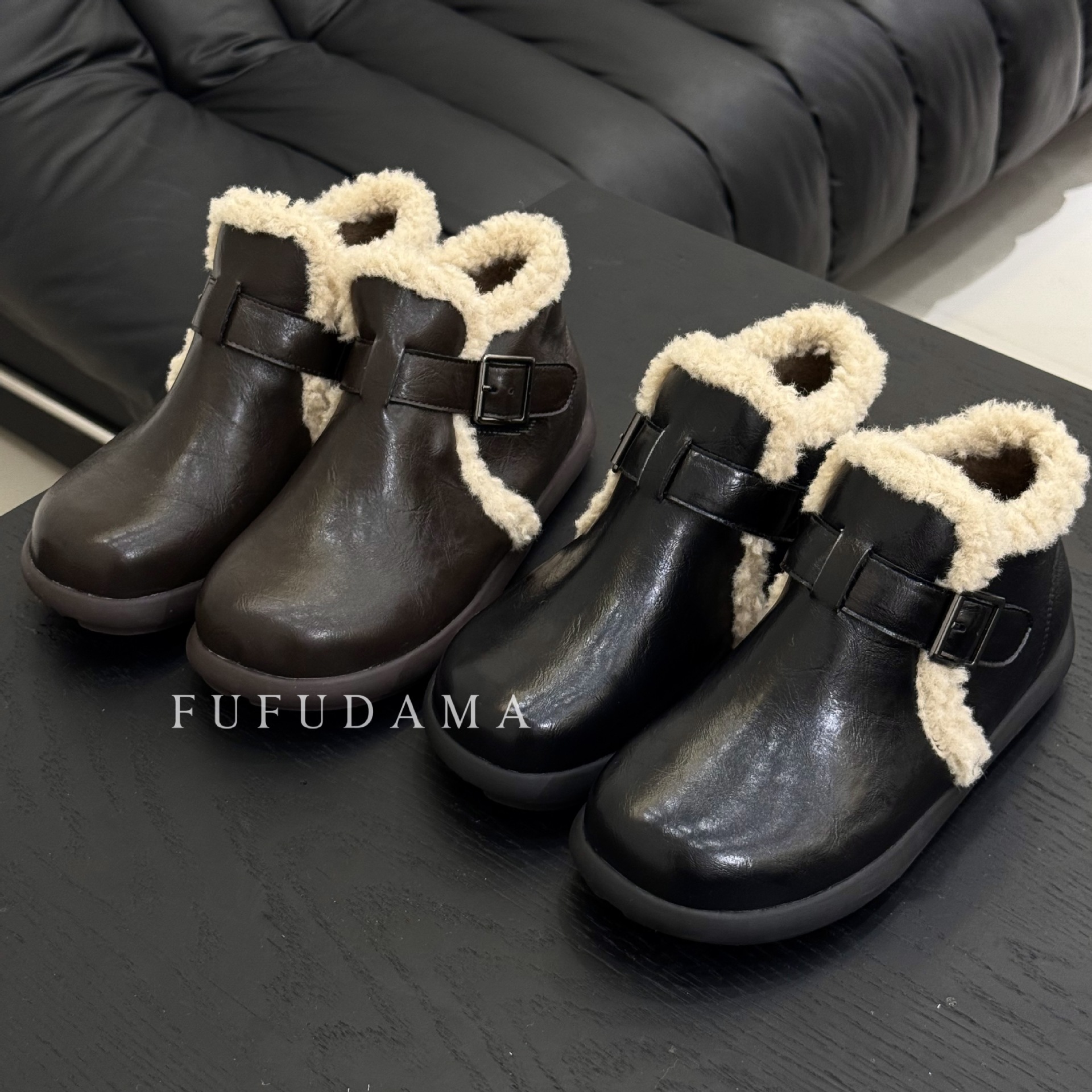 36-42大码加宽加胖胖脚棉鞋加绒加厚羊羔毛乐福深口小皮鞋勃肯鞋