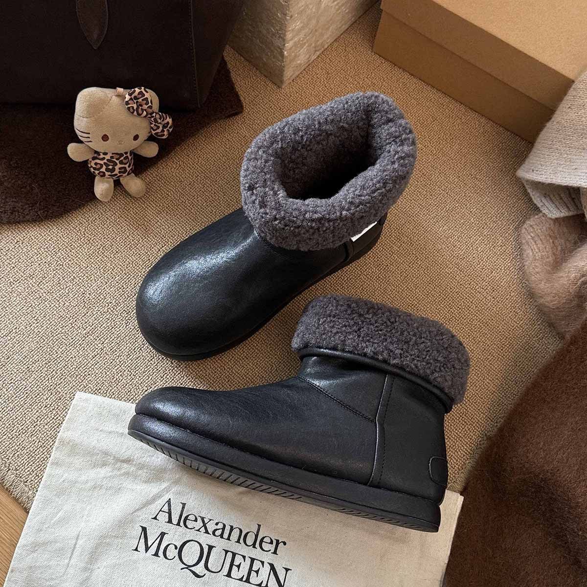 牛皮面防水雪地靴女2025冬新款复古厚底加厚短筒保暖短靴棉靴,女鞋,时尚雪地靴,淘宝优惠券,粉丝福利购,淘宝优惠卷