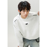 重磅圆领卫衣秋季新款街美式廓形套头衫外套RMW8002-P52控88，女装短外套，电商A362