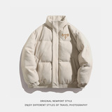 麂皮绒棉服冬季新款复古加厚情侣潮流保暖棉衣外套L5141-P85控138，男装棉衣，电商A362