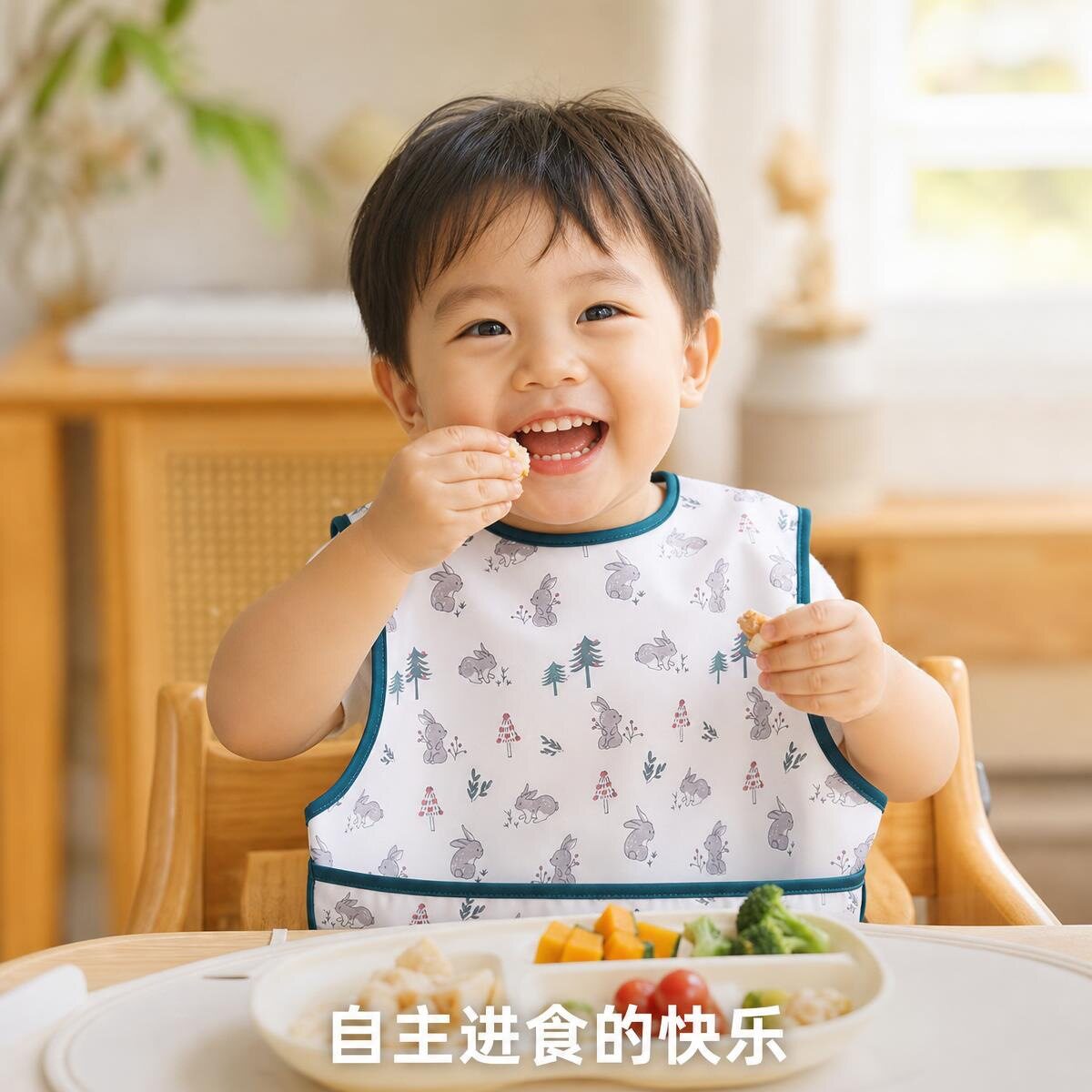 防水围兜可洗可擦宝宝饭衣防油污