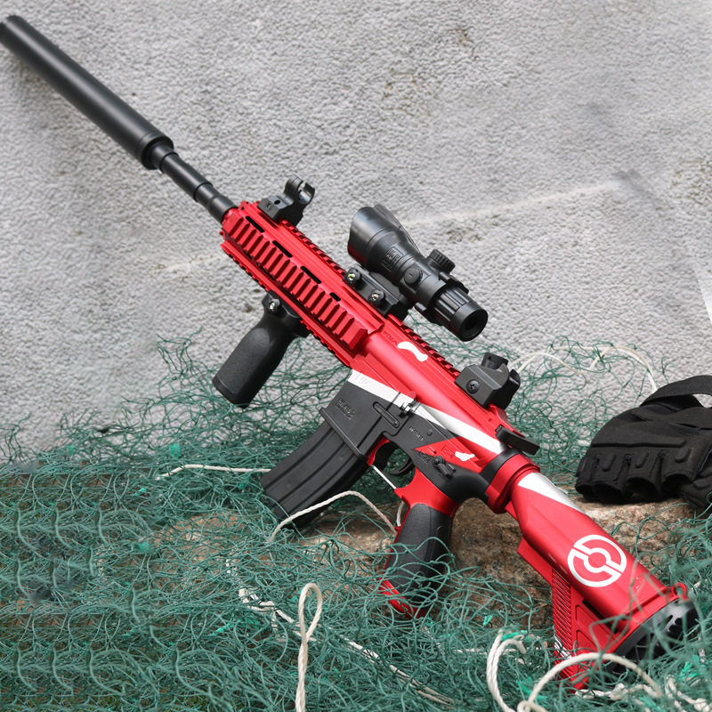 双模式手动电动一体M416软弹枪儿童射击玩具枪礼物互动大号狙击枪