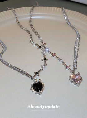 甜酷项链宝钰饰品厂锁骨链女