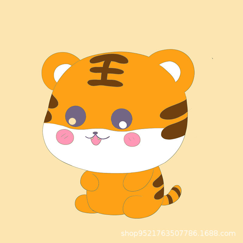 无名氏画社 卡通动物生活儿童diy数字油画填充插画手工练习装饰画