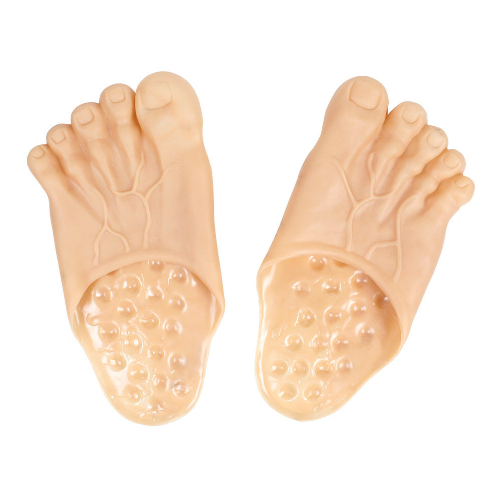 Halloween Cosplay Funny Slippers Prank Big-Foot Shoes Barefoot