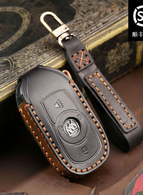 适用于别克钥匙套英朗昂科威昂科拉新君越君威汽车钥匙包真皮手工