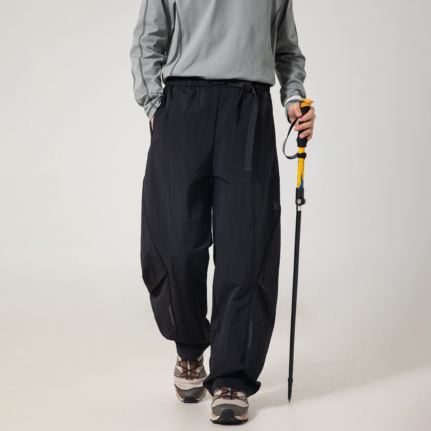 休闲裤春季款分割打褶弯刀伞兵裤运动宽松长裤子OK2559-P45控78,男装休闲裤,电商A362