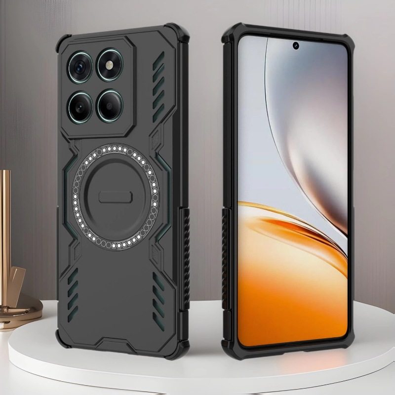 适用MOTO Edge60 Fusion铠甲手机壳edge50Pro精孔蝶甲40NEO防摔壳一加13T磁吸magsafe透气散热保护套ACE5硬壳