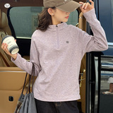 女童2025年冬季新款时尚半拉链字母打底衫女大童保暖个性内搭神器，童装外套，祺儿童装