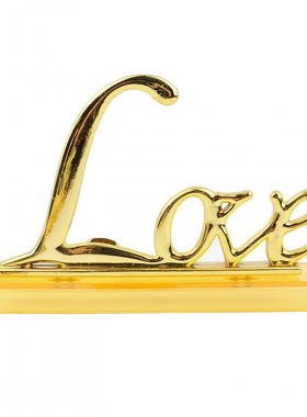 金色插花底座LOVE小花支架玫瑰花配件DIY创意摆件七夕情人节礼品