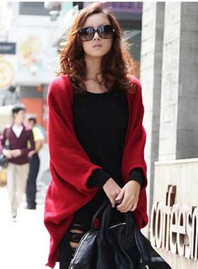针织披肩围巾 women autumn winter knit sweater cardigan scarf