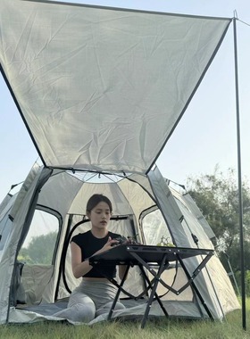 支持户外热卖露营弹出式帐篷防水便携式防风帐篷双门带杆