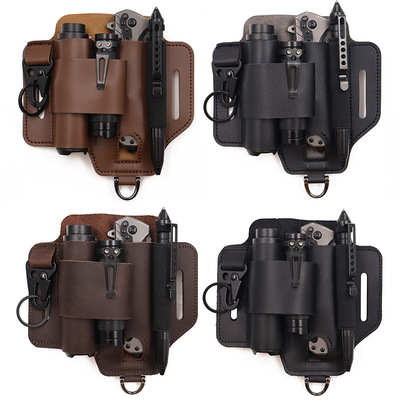 Outdoor EDC Tactical Waist Pack, Knife Sheath Tool Organizer