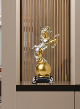 跨境北欧艺术现马摆件创意轻奢客厅电视柜玄关酒柜家居装饰品