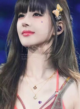 明星同款我本万相系列四叶草双环项链女复古相花锁骨链2026新款