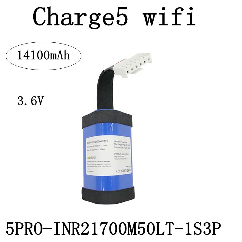 Charge5wifi适用于JBL冲击波5 WiFi电池5PRO-INR21700M50LT-1S3P