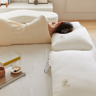 新款成人枕芯全棉60支立体48*74羽丝绒枕仪征纤维枕头人软枕头