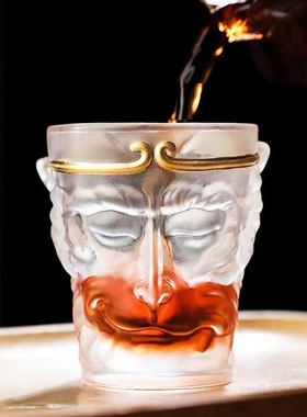 悟空杯主人杯士功夫茶杯个玻璃杯个人喝茶杯子琉璃大圣品茗杯