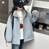 女童2025秋冬新款保暖双面穿绣花外套女大童冬季户外保暖加厚棉服，童装外套，祺儿童装