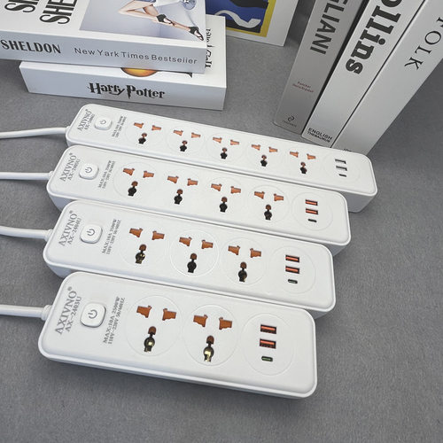 110V多功能万用孔美标插座usb+type-c快充电台湾接线板5米延长线