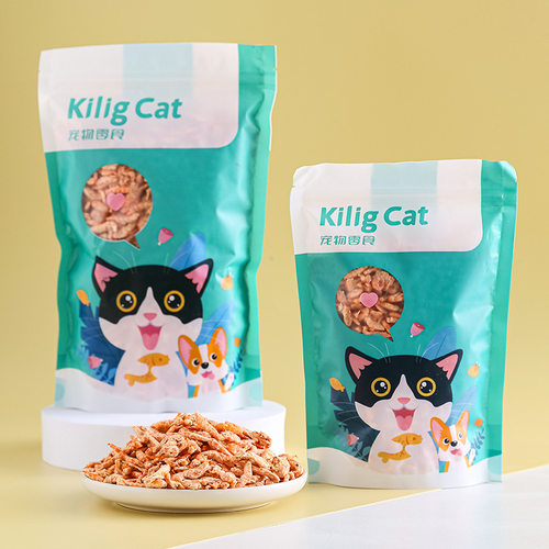 Kilig Cat猫咪零食冻干磷虾营养补钙袋装50g100g宠物用品