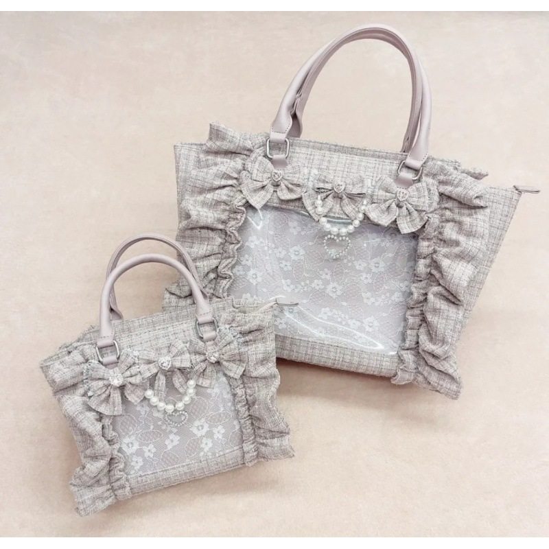 thumbnail for The new Japanese version of AnjRouge bud pain bag niche ruffle small fragrance wind portable crossbody female badge bar