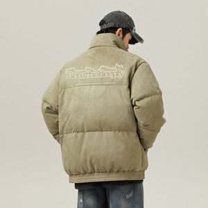 冬季款美式字母印花质感加厚棉衣外套保暖面包服L5136-P90控148图片