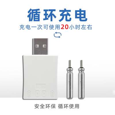 LIR425/CR425可充电池电子夜光漂夜钓发光浮漂鱼漂电池充电器套装