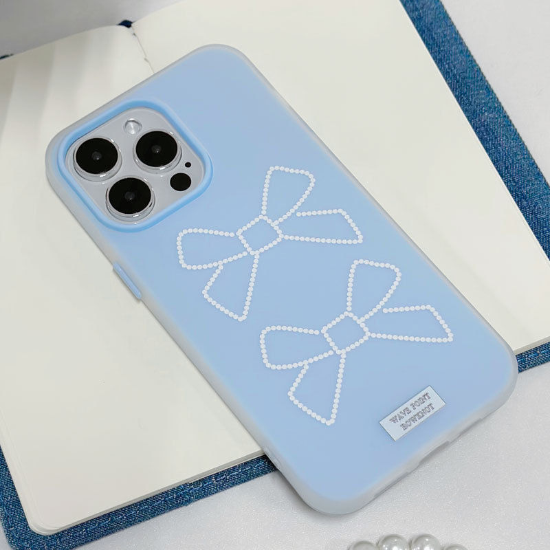 两个蝴蝶结肤感果冻苹果iPhone