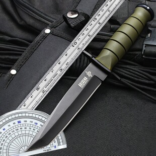 户外露营生存刀具防身野外求生战术直刀爆款长款瑞士硬度军工刀