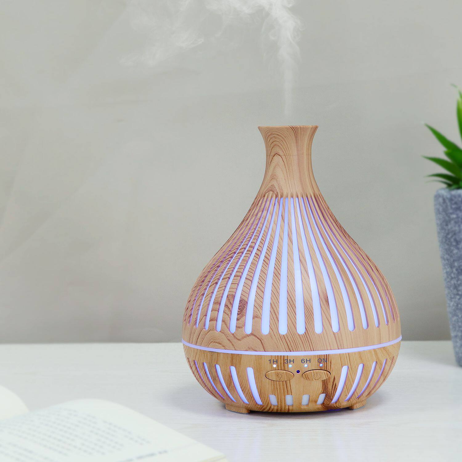 跨境货源家用多功能加湿器创意七彩夜灯空气净化精油香薰机雾化器