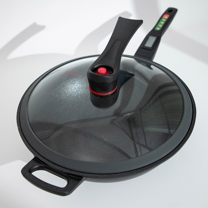 耐磨旺26/30cm平底加深不粘炒锅家用炒菜锅燃气电磁炉通用