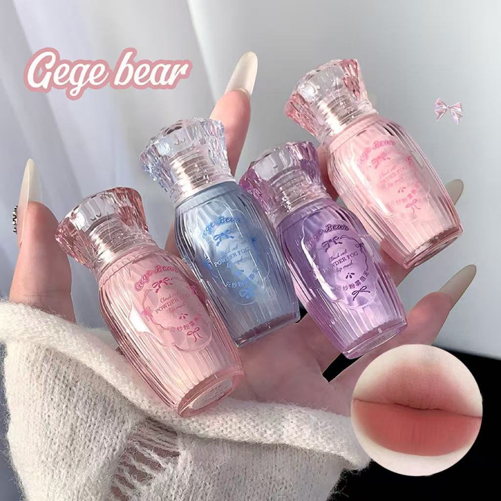Gege bear云纱粉雾唇泥~柔雾丝绒显白哑光易上色秋冬平价小众日常