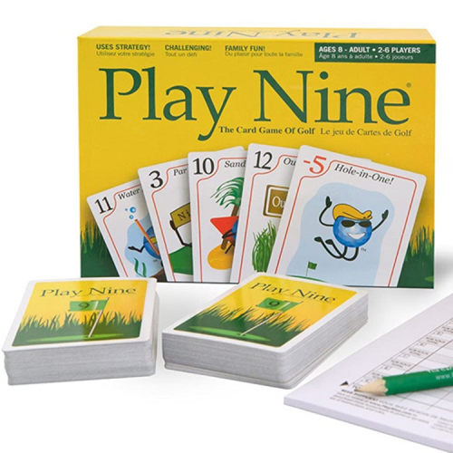 外贸畅销 play nine 英文版桌游家庭聚会纸牌游戏卡牌九局尔夫