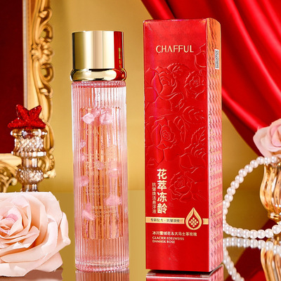 正品香芙儿花萃冻龄抗皱焕活悬浮液 沁颜奢润细嫩柔滑玫瑰爽肤水