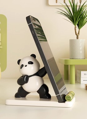 成都熊猫文创纪念品手机支架摆件公室桌面实用伴手礼送老外礼物