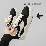 小众设计鞋红同款大波浪面包鞋厚底百搭休闲鞋8397P60，男鞋帆布鞋，星座517