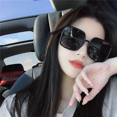 方框太阳镜防紫外线女墨镜