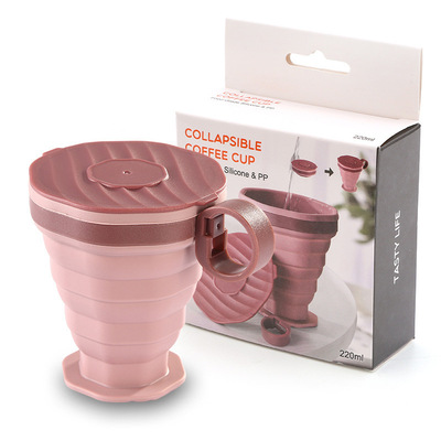 Portable Foldable Silicone Coffee Cup - Travel Water Mug