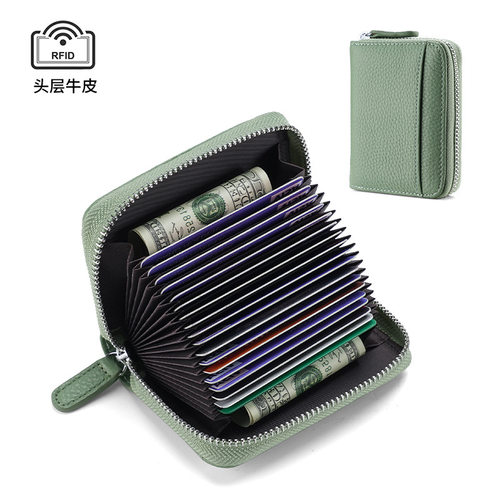 头层牛皮卡包2023年秋季