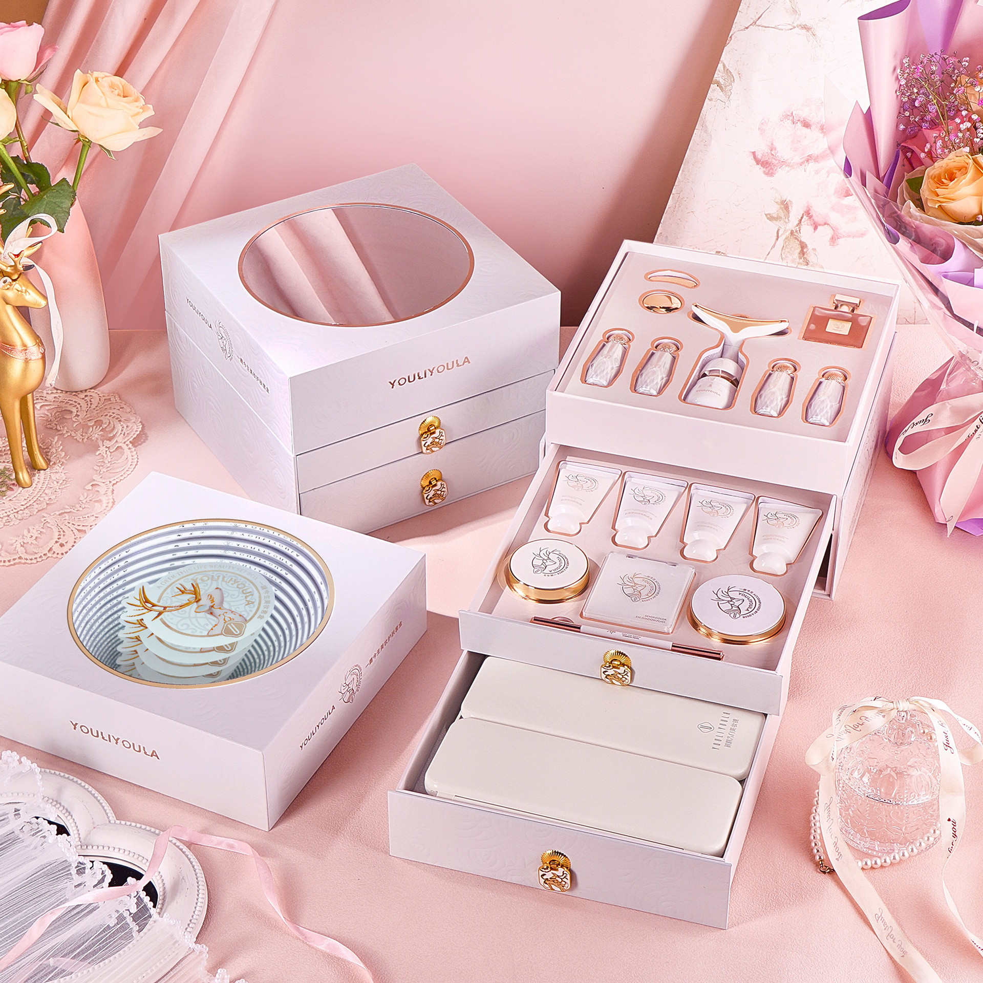 【官方】化妆品17件套一鹿今生质量礼盒护肤品套装套