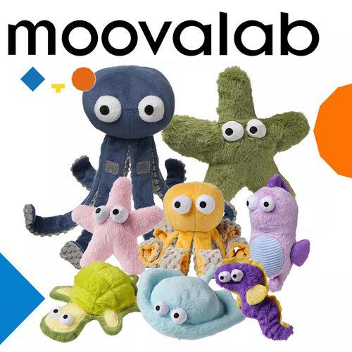 MoovaLab么哇狗狗玩具发声耐咬磨牙毛绒小狗宠物互动柴犬逗狗解闷